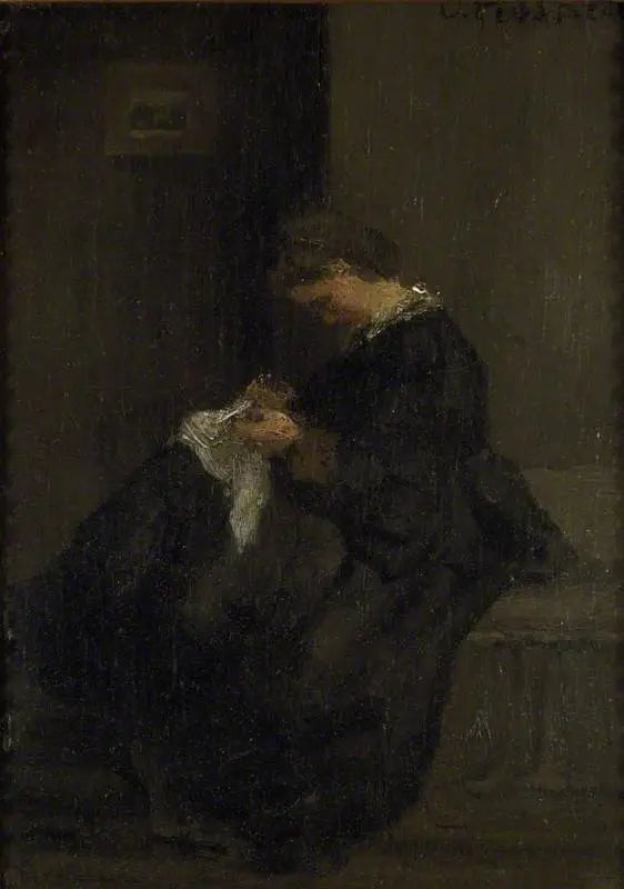 مدام بيسارو أثناء الخياطة - كاميل بيسارو