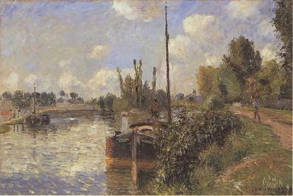 Reproduction du tableau « Bord de l'Oise, Pontoise - Camille Pissarro » par Alpha Reproduction en peinture à l’huile