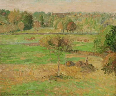 Reproduction du tableau « Automne à Éragny - Camille Pissarro » par Alpha Reproduction en peinture à l’huile
