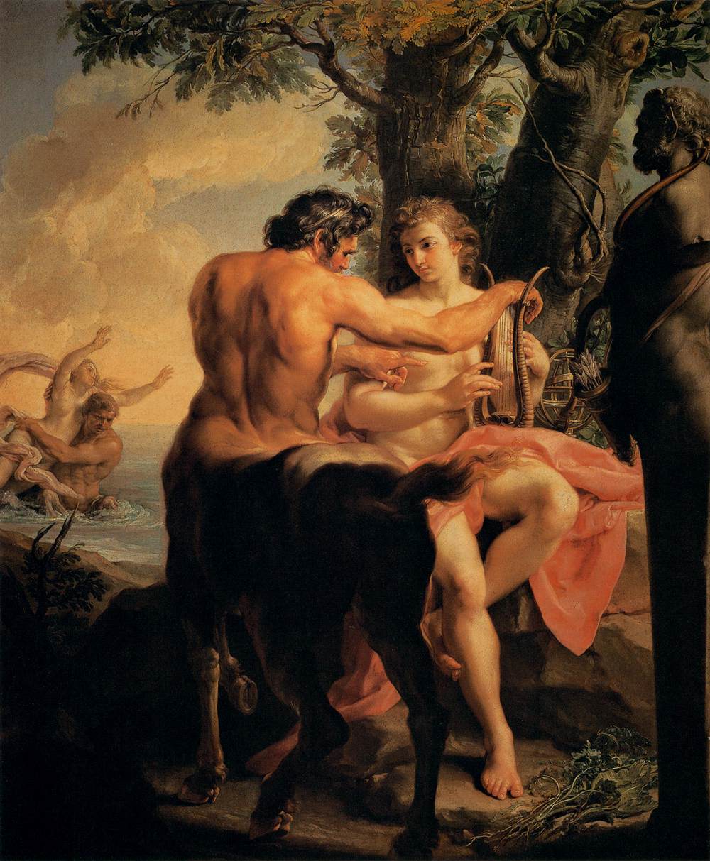 Achille et le centaure Chiron - Pompeo Batoni - Alpha Reproduction