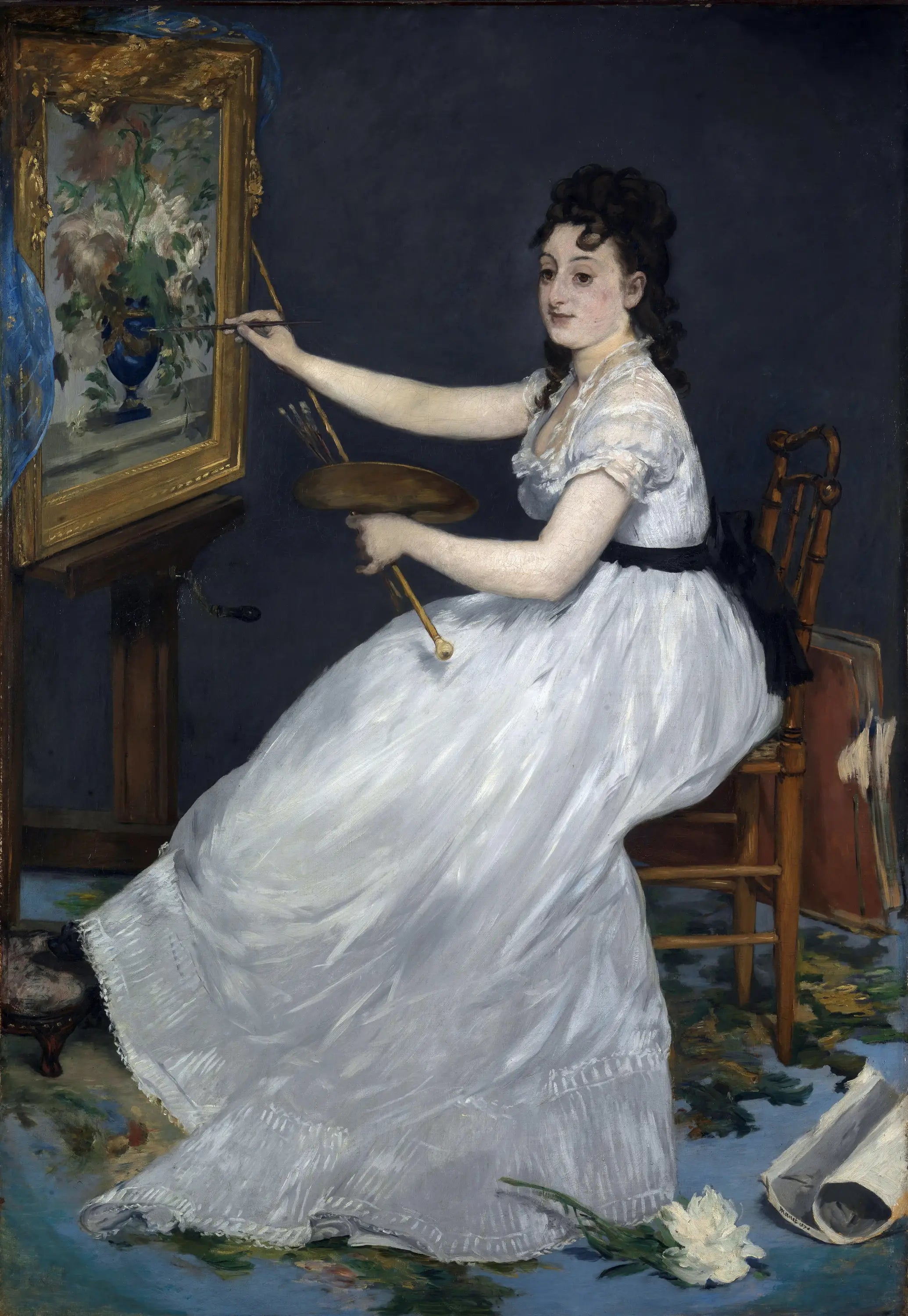 Reproduction du tableau « Eva Gonzalès - Édouard Manet » par Alpha Reproduction en peinture à l’huile