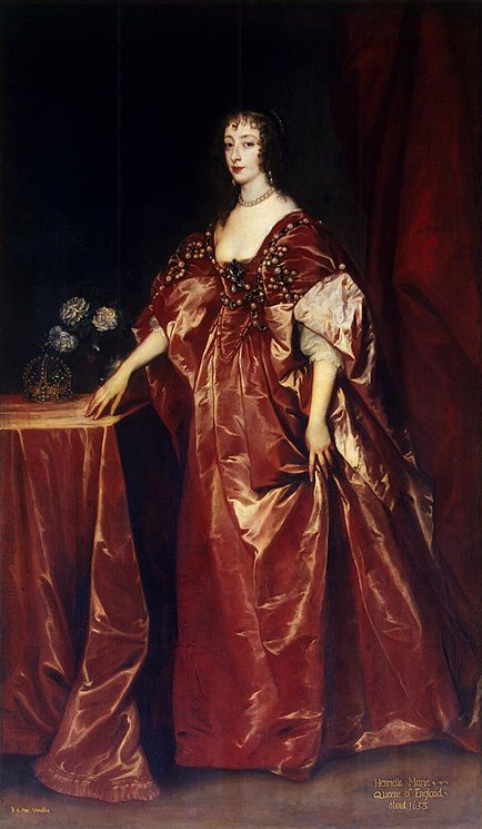 Portrait de la reine Henriette-Marie - Antoine van Dyck