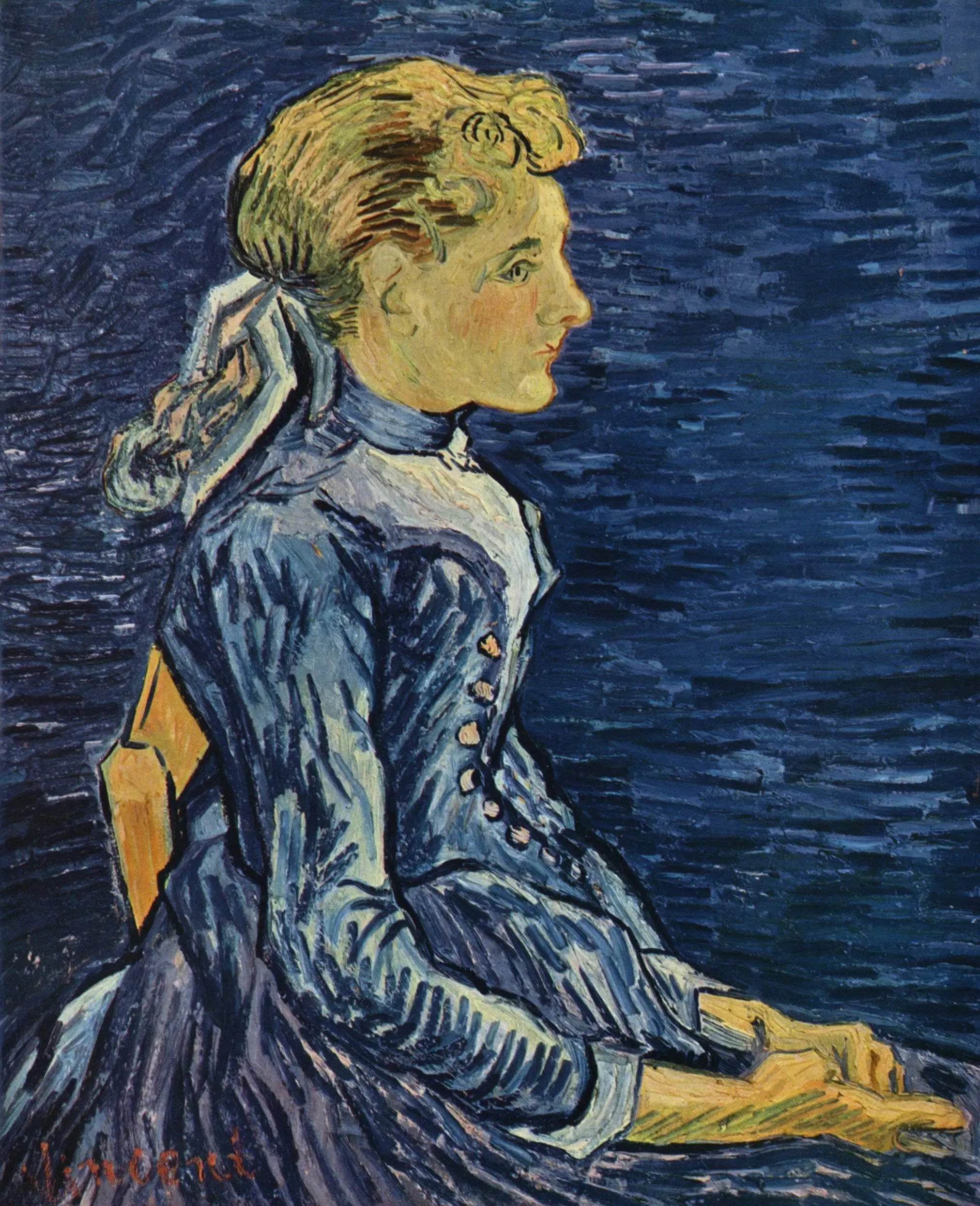 Reproduction du tableau « Portrait d'Adeline Ravoux - Vincent van Gogh » par Alpha Reproduction en peinture à l’huile