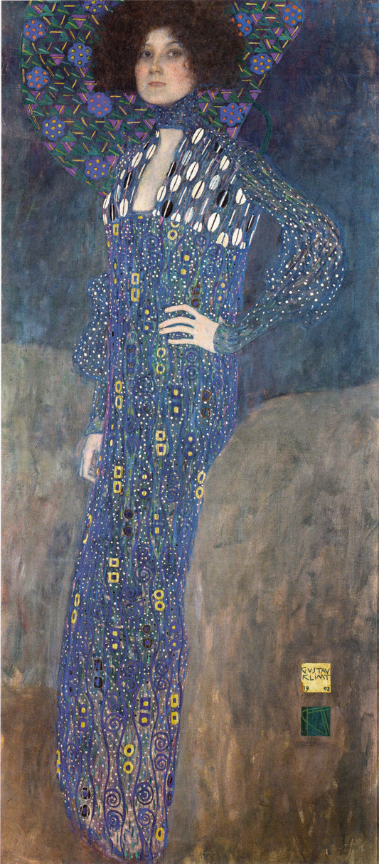 💙 بورتريه إميلي فلوج – غوستاف كليمت (1902)