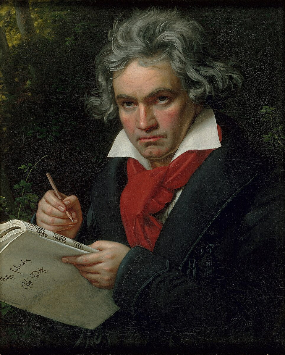 صورة لبتهوفن وهو يؤلف Missa Solemnis، أنجزها جوزيف كارل ستيله في عام 1820