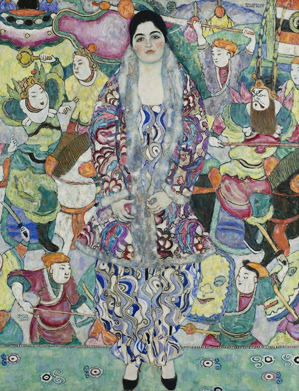 🎎✨ بورتريه فريديريكه ماريا بير – غوستاف كليمت (1916)