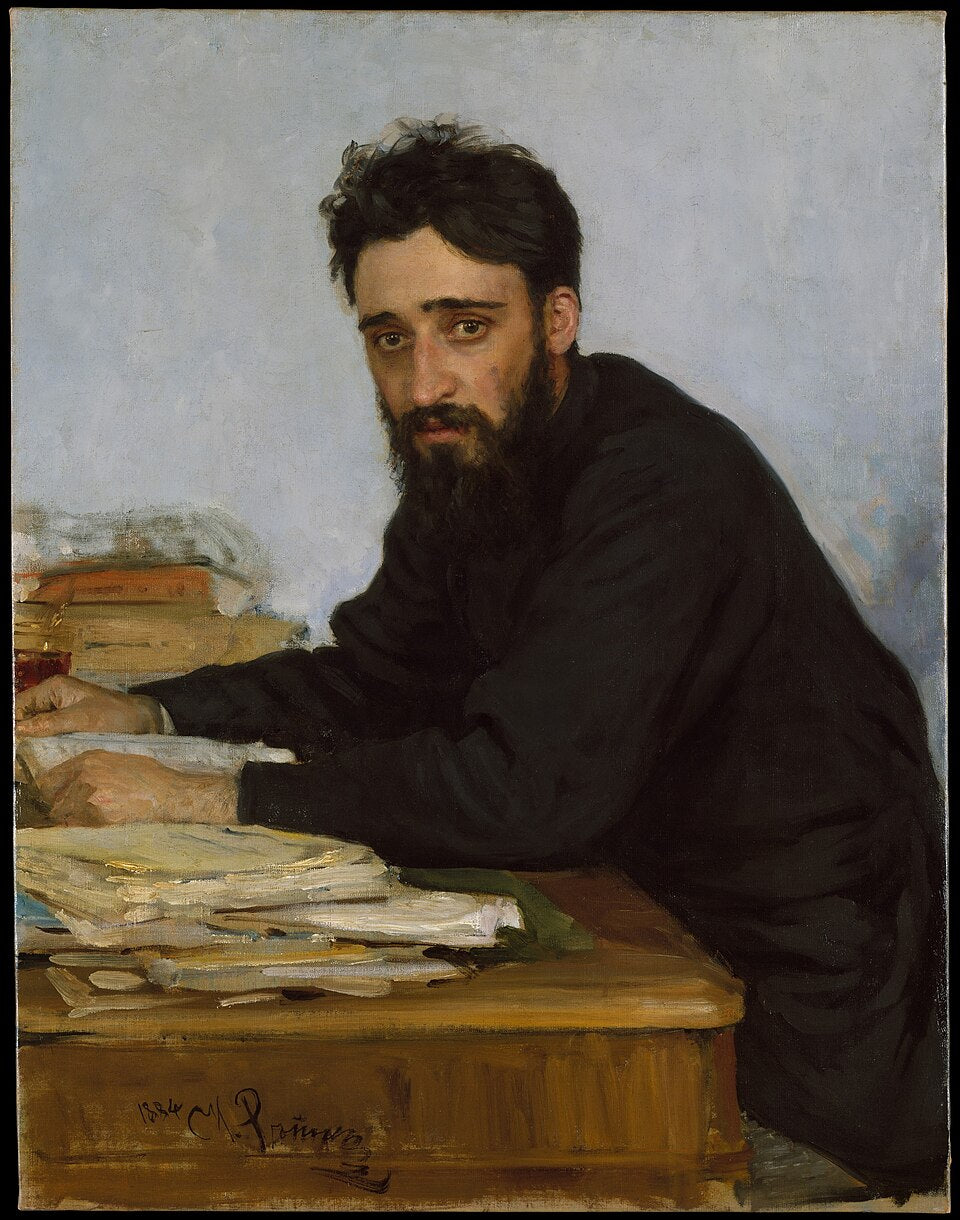 بورتريه الكاتب فسيفولود م. جارشن (1855-1888) - إيليا ريبين