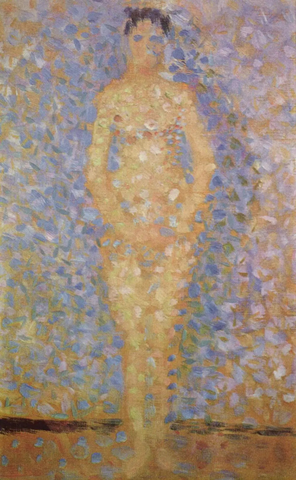 Reproduction du tableau « Poseuse debout, de face - Georges Seurat » par Alpha Reproduction en peinture à l’huile