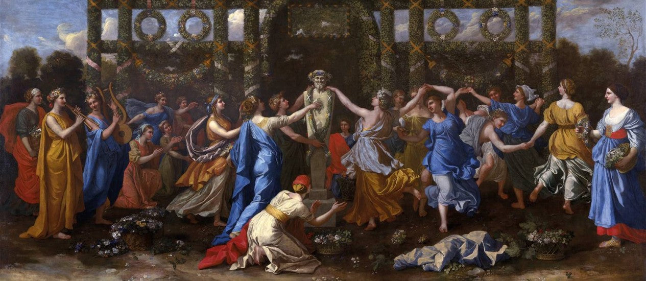 Hyménée travesti en femme à l'occasion d'un sacrifice à Priape - Nicolas Poussin
