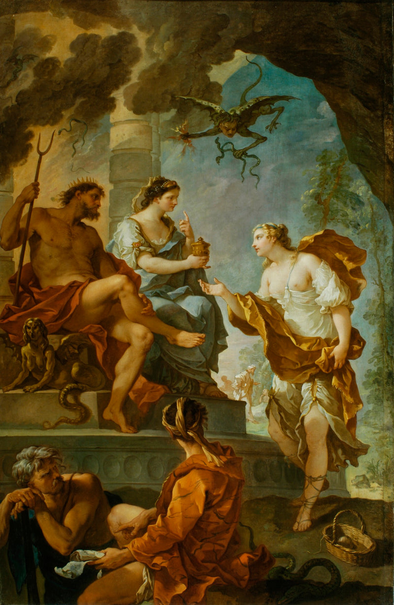 Psyché obtenant l'élixir de beauté de Proserpine - Charles-Joseph Natoire