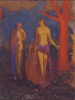 Allégorie: un arbre rouge non rougi par le soleil - Odilon Redon - Alpha Reproduction