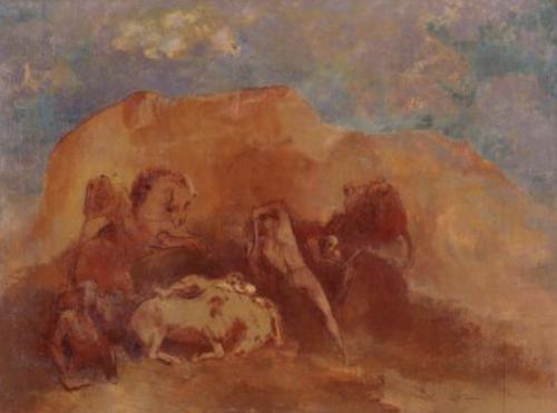 Combat équestre - Odilon Redon