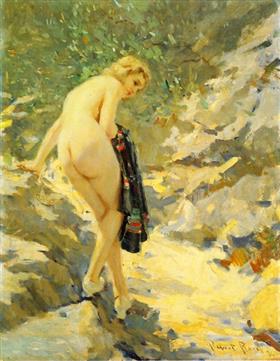le baigneur - Robert Lewis Reid