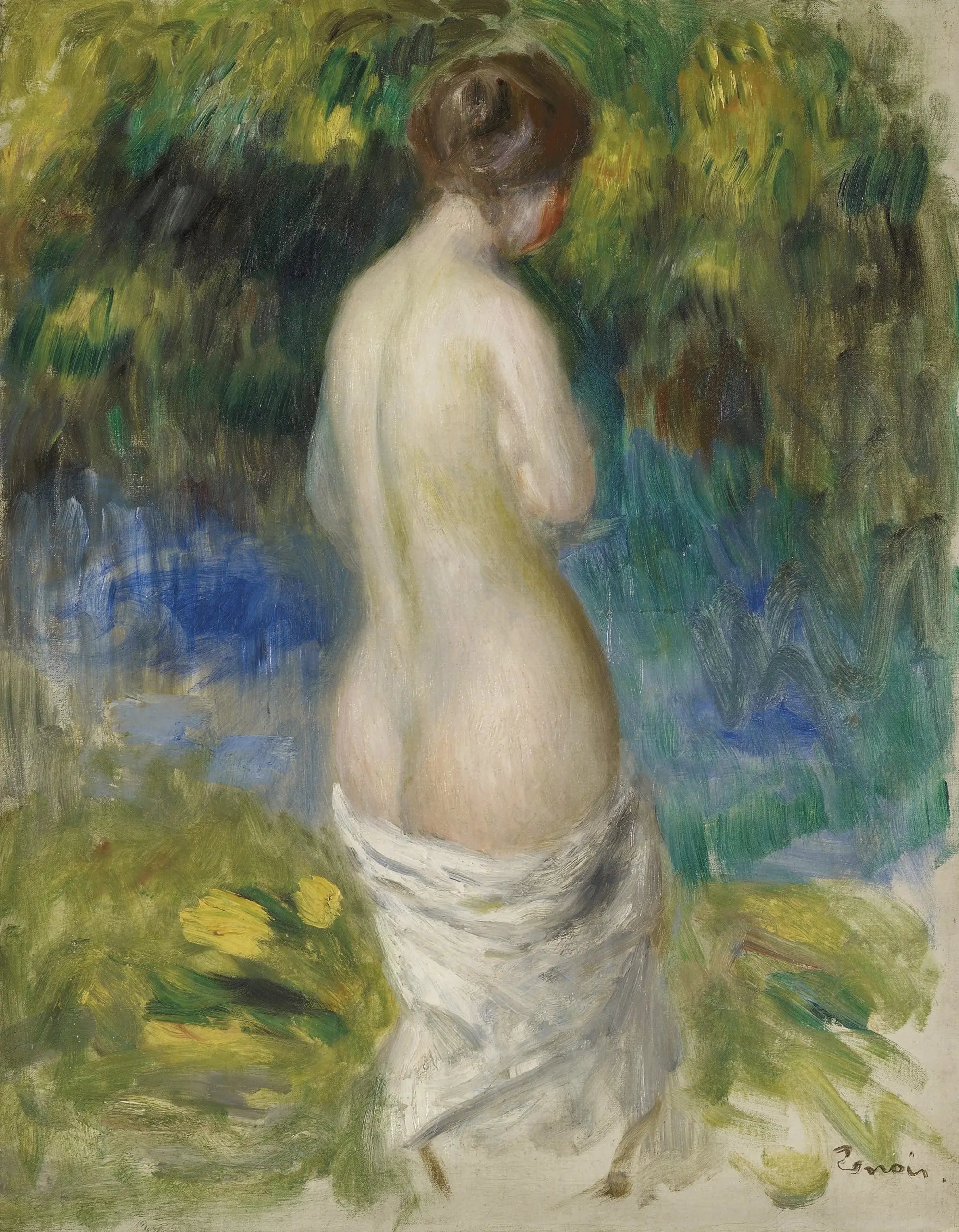 Reproduction du tableau « Baigneuse - Pierre-Auguste Renoir » par Alpha Reproduction en peinture à l’huile