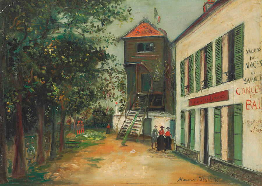 Restaurant et vieux moulin à Sannois (1919) - Maurice Utrillo