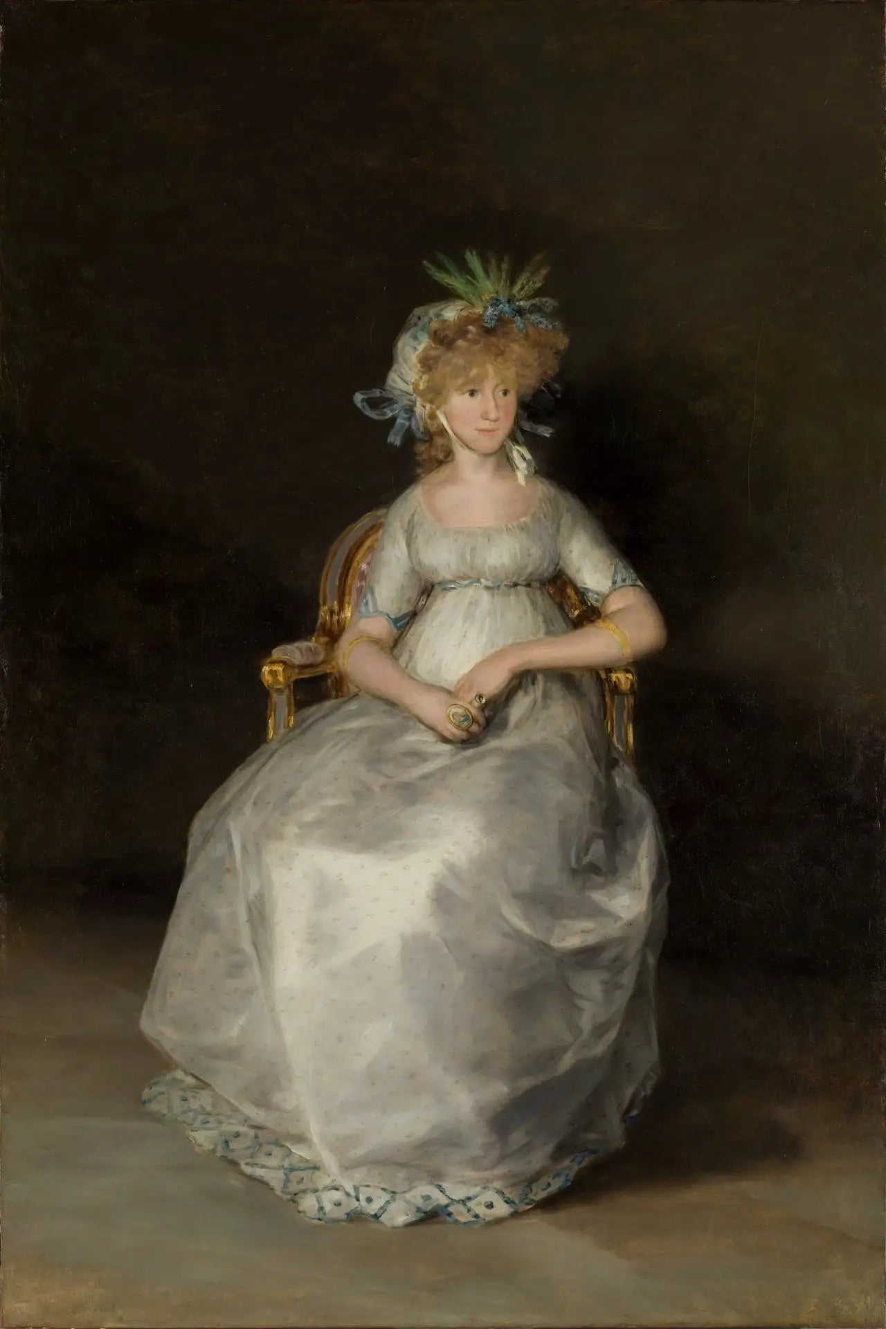 Reproduction du tableau « La Comtesse de Chinchón - Francisco de Goya » par Alpha Reproduction en peinture à l’huile