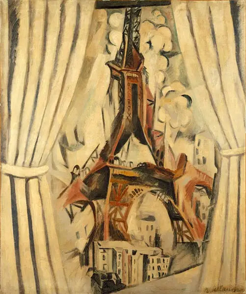 Reproduction du tableau « La tour aux rideaux - Robert Delaunay » par Alpha Reproduction en peinture à l’huile
