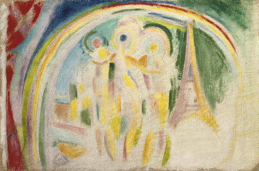 Reproduction du tableau « Les Trois Grâces (étude pour La Ville de Paris) - Robert Delaunay » par Alpha Reproduction en peinture à l’huile