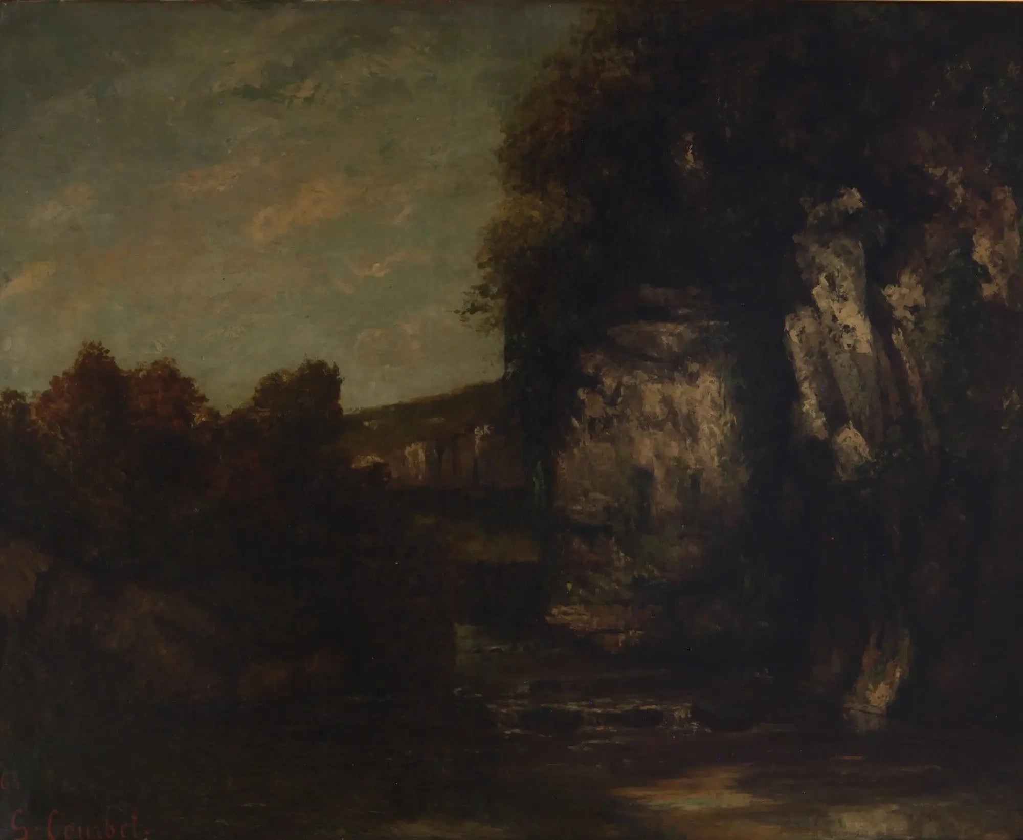 Rochers - Gustave Courbet - Alpha Reproduction