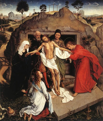 Lamentation sur le Christ mort et Mise au tombeau - Rogier van der Weyden - Alpha Reproduction