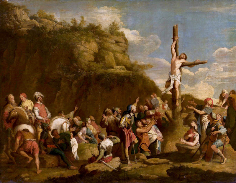Crucifixion de Polyclète. - Salvator Rosa
