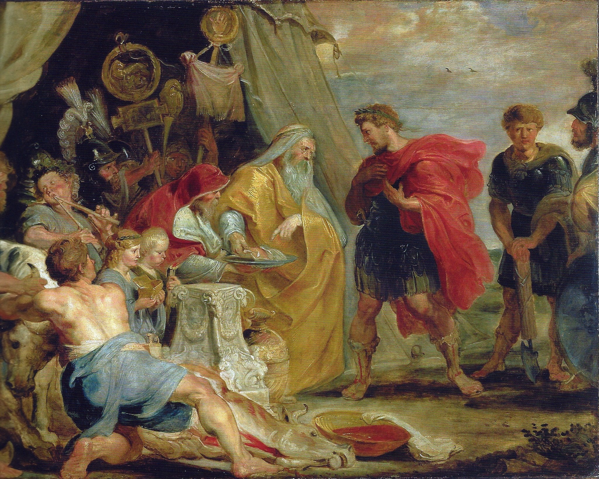 Decius Mus consultant le devin (Tite-Live VIII, 6-9/10) - Peter Paul Rubens
