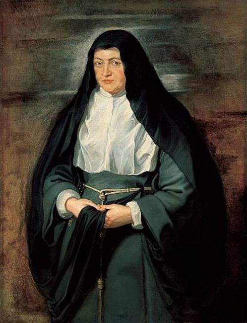 Portrait de l'archiduchesse Isabelle-Claire Eugénie, régente espagnole des Pays-Bas, en habit de clarisse - Peter Paul Rubens