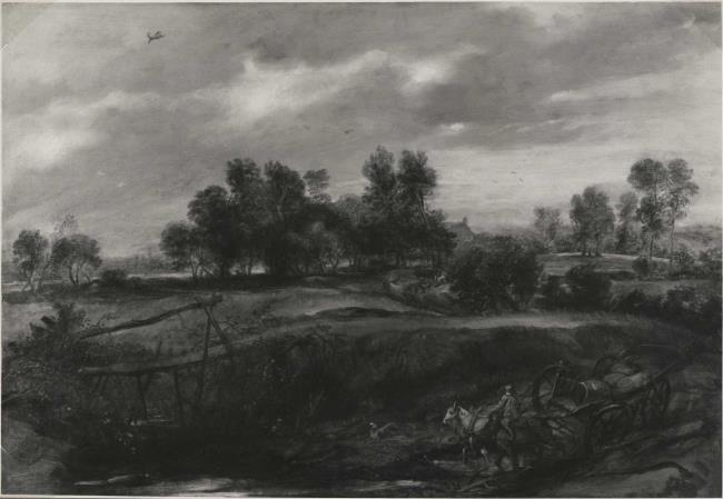 Paysage avec une calèche - Peter Paul Rubens