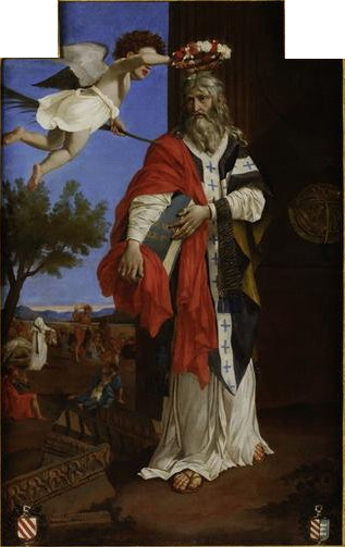 Saint Denys l'aréopagite couronnée par un ange - Nicolas Poussin