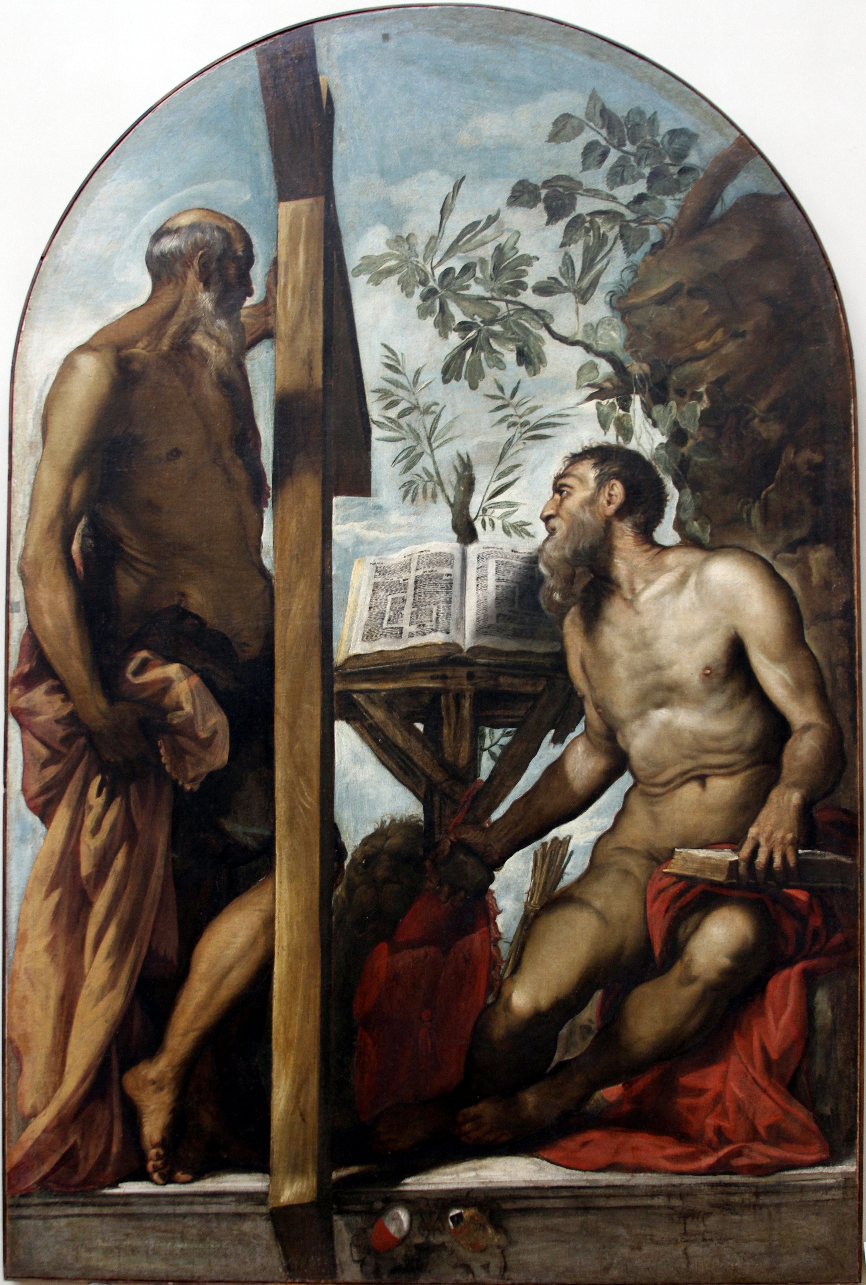 Saint André et Saint Jérôme - Jacopo Tintoretto - Alpha Reproduction