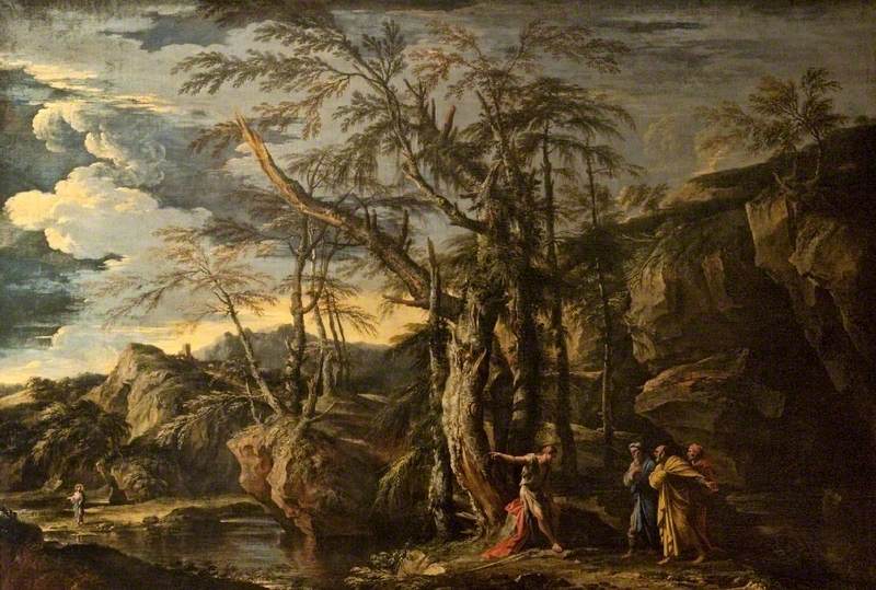 Saint Jean-Baptiste révélant le Christ aux disciples - Salvator Rosa