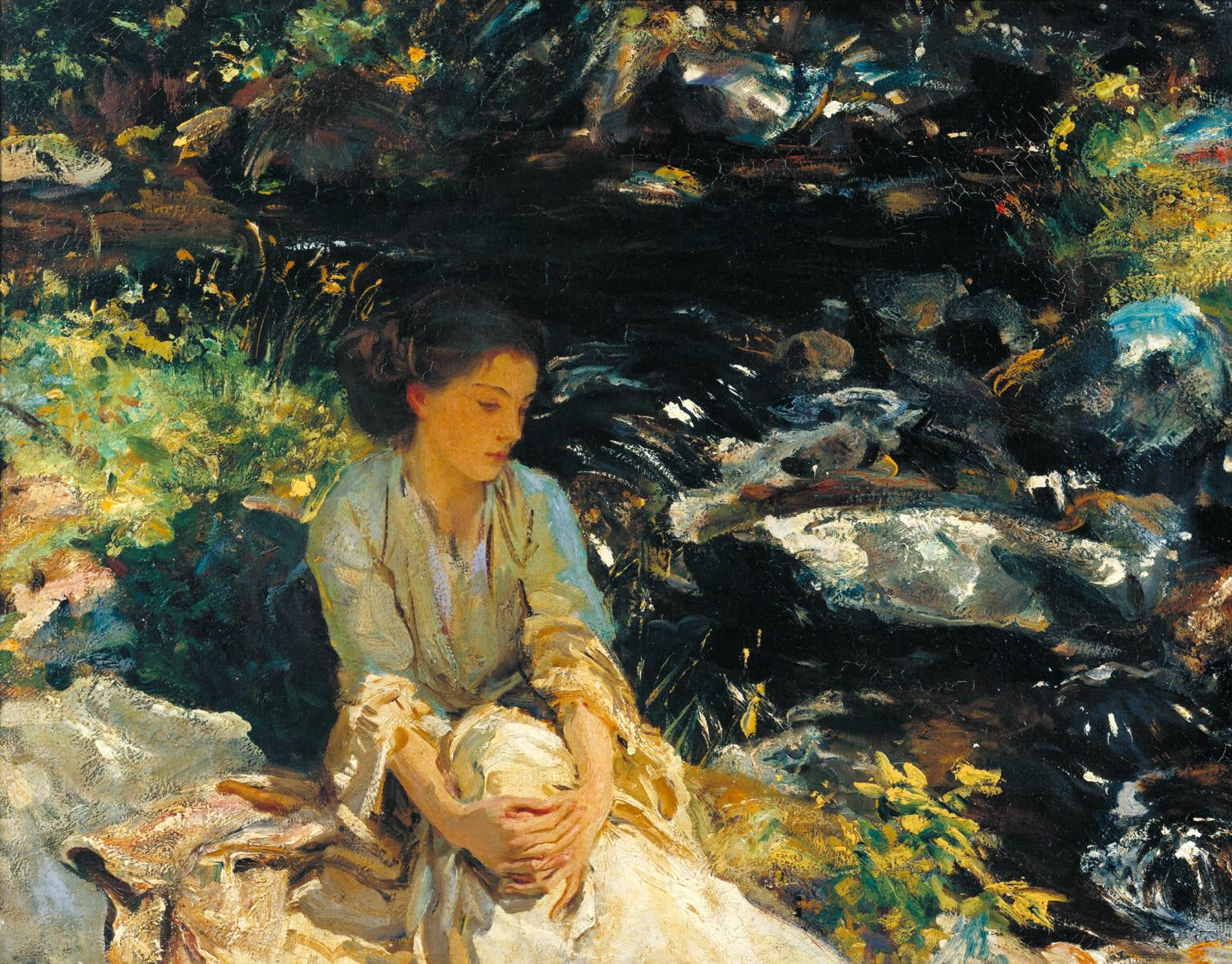 Reproduction du tableau « Le ruisseau noir - John Singer Sargent » par Alpha Reproduction en peinture à l’huile