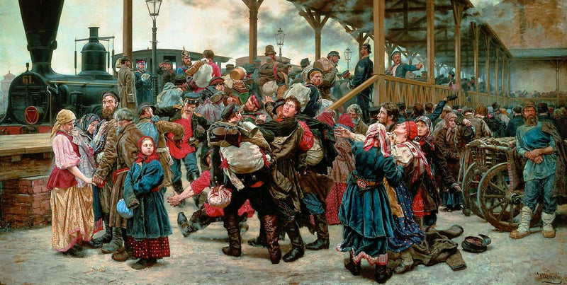 À la guerre - Konstantin Savitsky