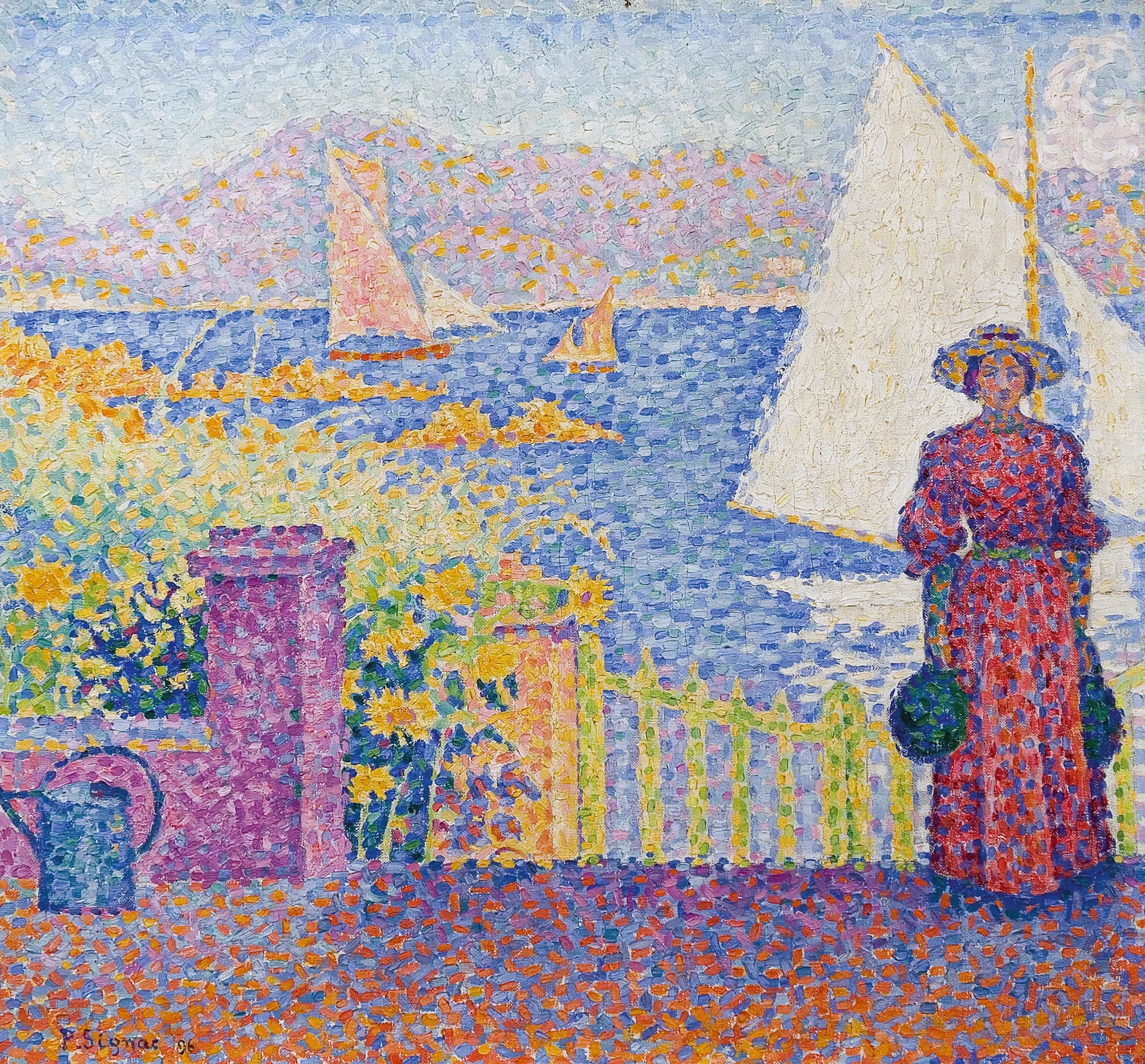 Reproduction du tableau « Porte, Saint-Tropez - Paul Signac » par Alpha Reproduction en peinture à l’huile