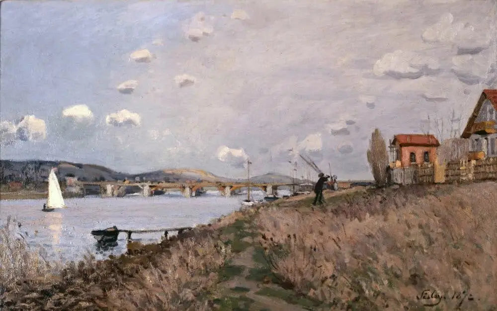 Reproduction du tableau « Le pont d'Argenteuil - Alfred Sisley » par Alpha Reproduction en peinture à l’huile