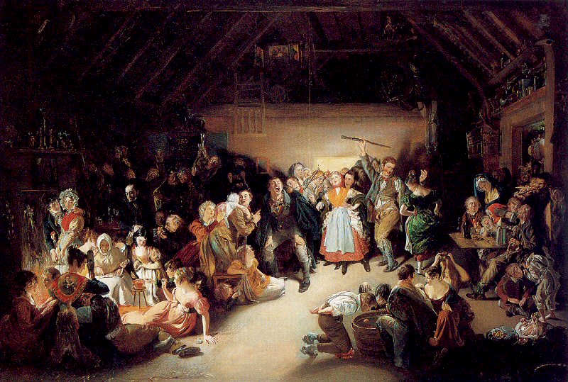 La Nuit des pommes, Daniel Maclise, 1833
