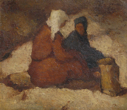 Deux Femmes, Ștefan Dimitrescu, date non précisée, peinture à l’huile