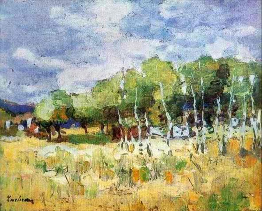 Après la pluie, Ștefan Luchian, 1909, peinture à l’huile