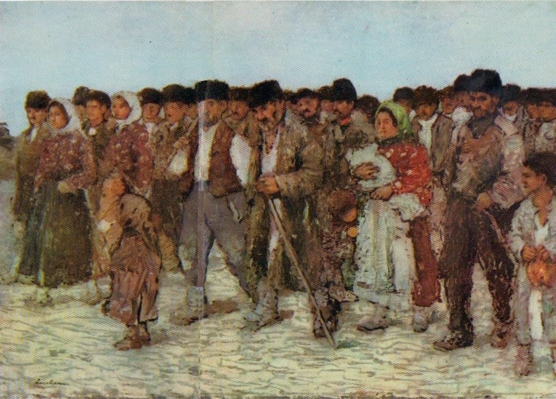 Le Partage du maïs, Ștefan Luchian, 1906, peinture à l’huile