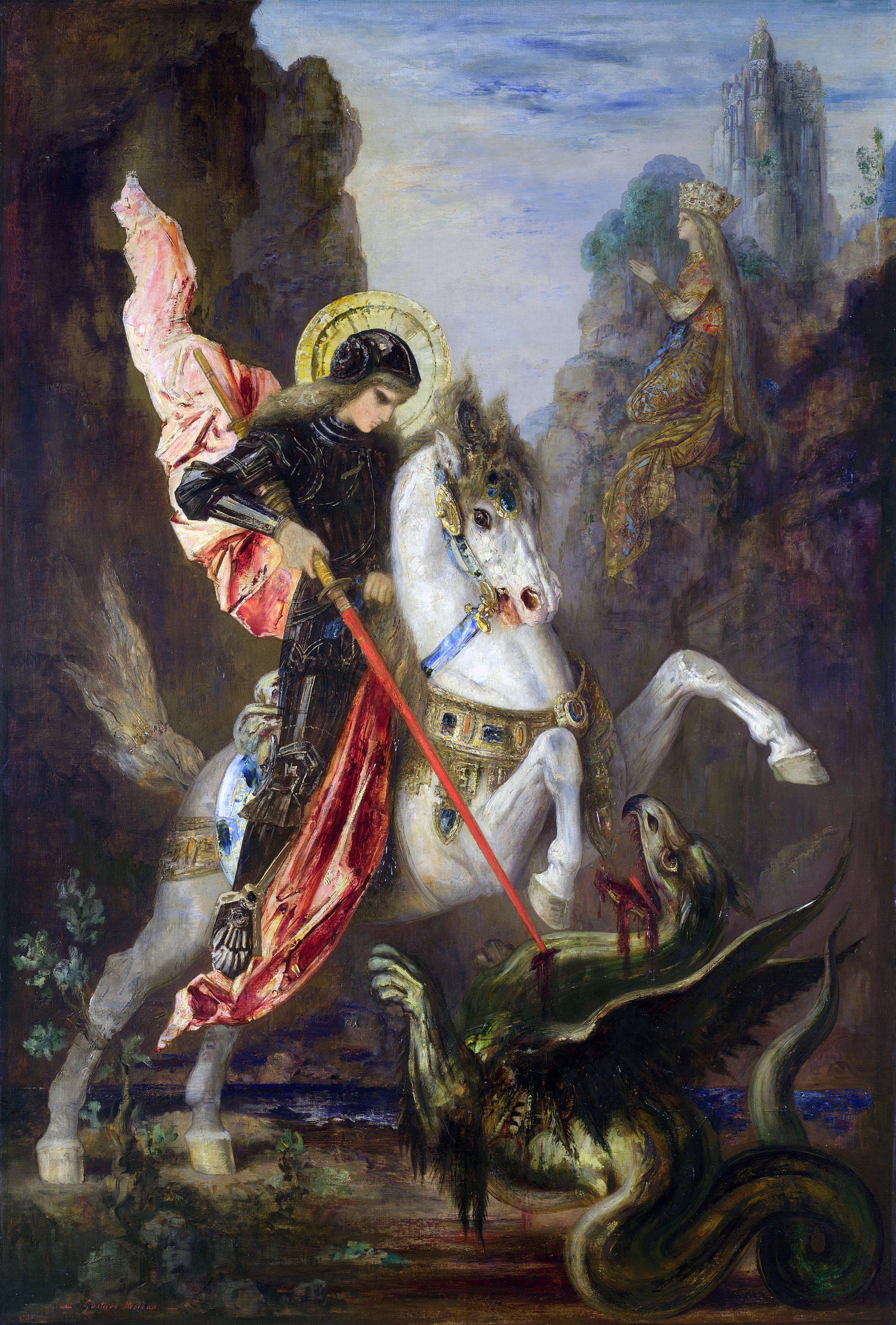 Saint Georges et le Dragon - Gustave Moreau