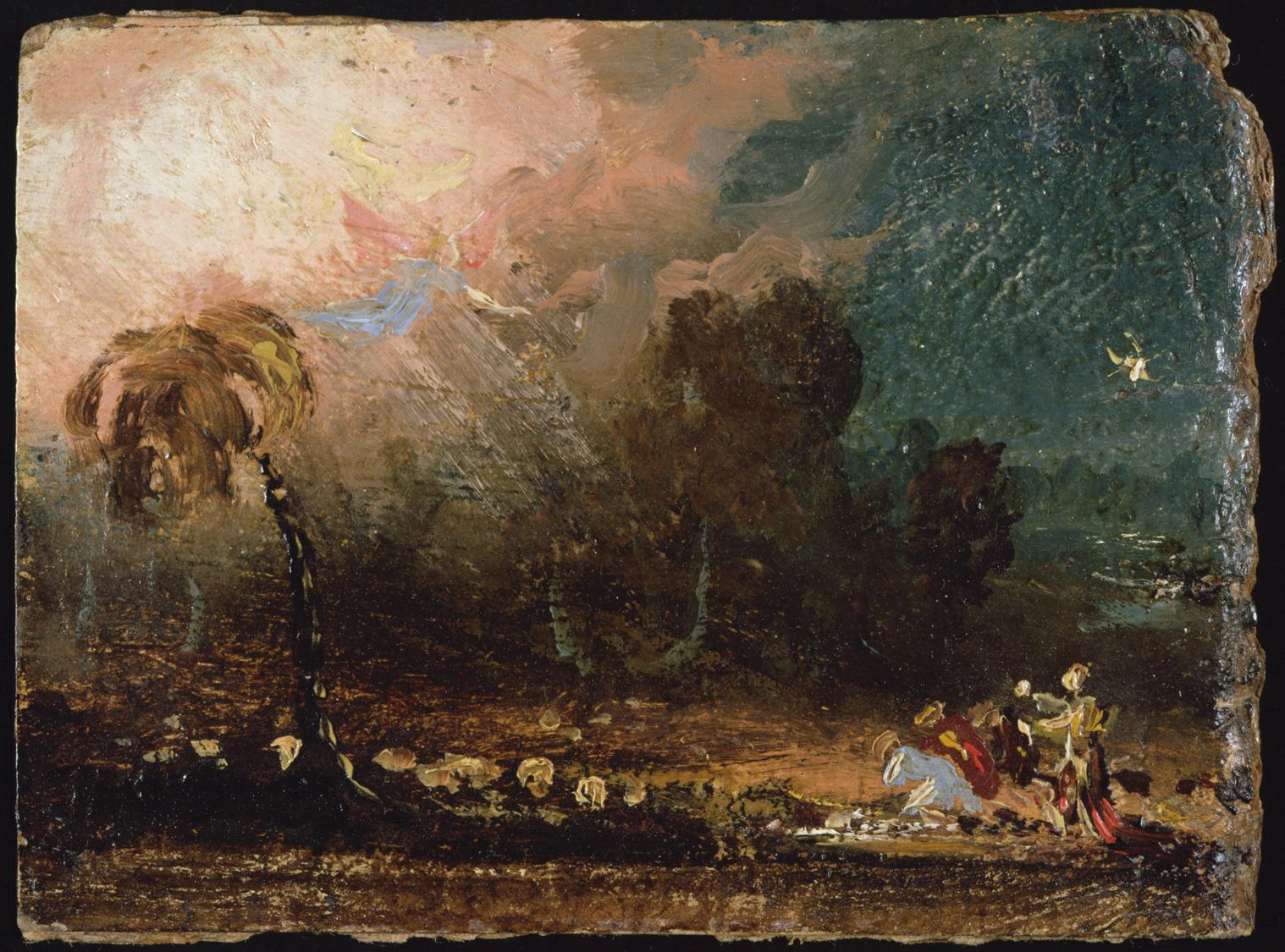 Étude pour L'Ange apparaissant aux bergers - Thomas Cole
