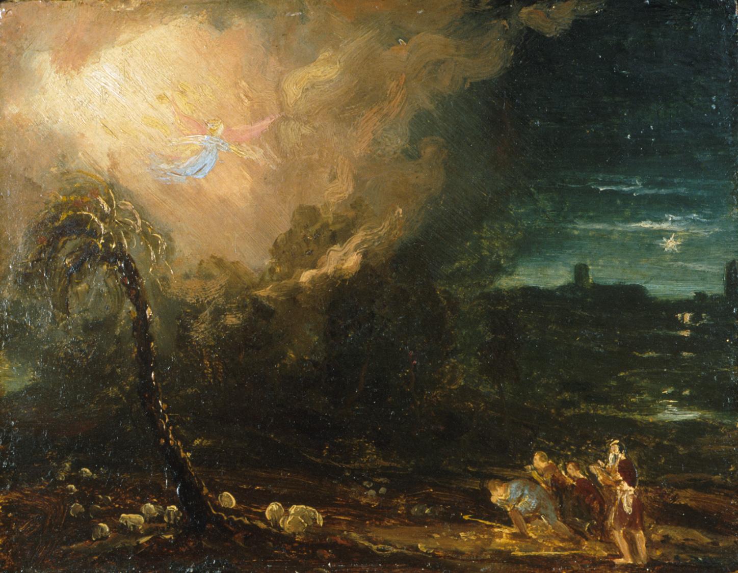 Étude pour L'Ange apparaissant aux bergers - Thomas Cole