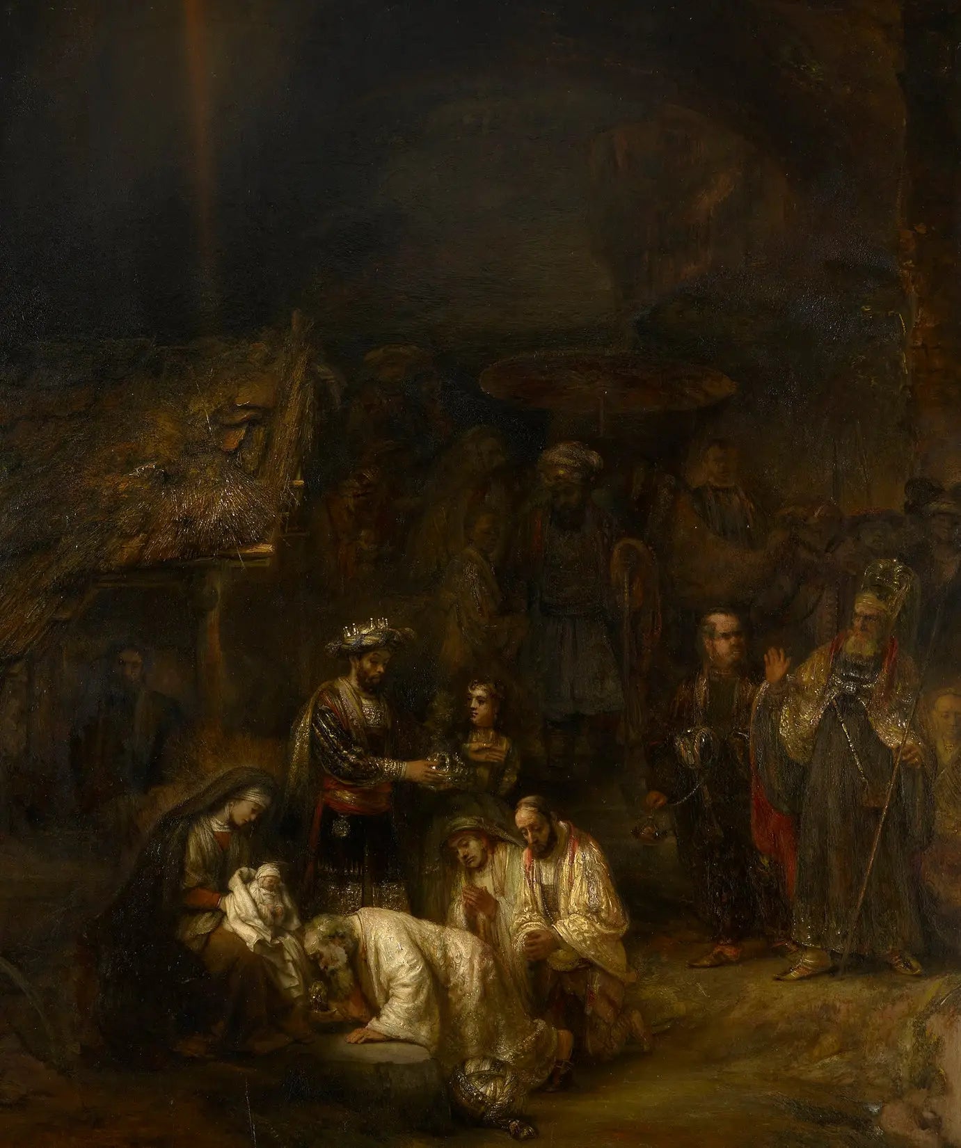 Reproduction du tableau « Adoration des Mages - Rembrandt » par Alpha Reproduction en peinture à l’huile