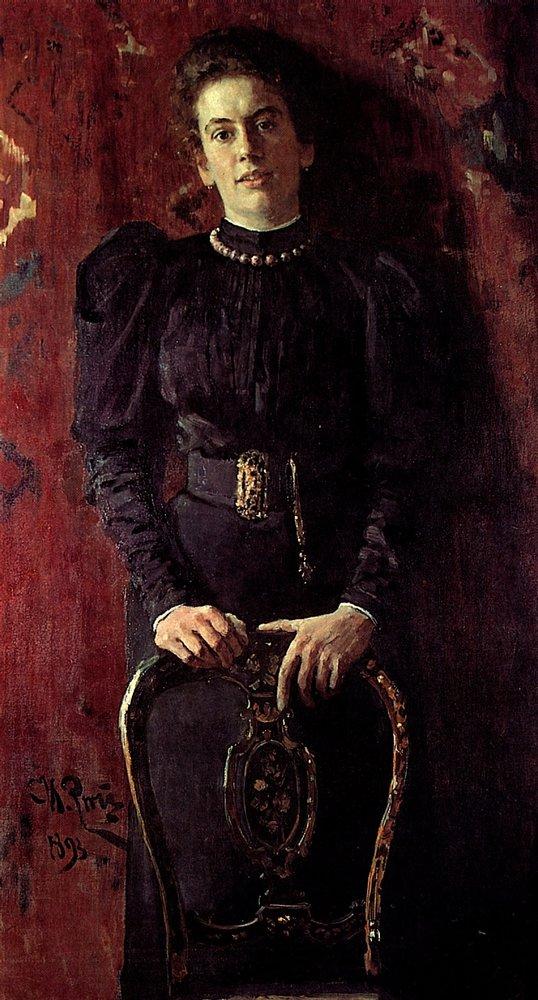 Portrait de Tatiana Lvovna Tolstoï, fille de l'écrivain - Ilya Repin