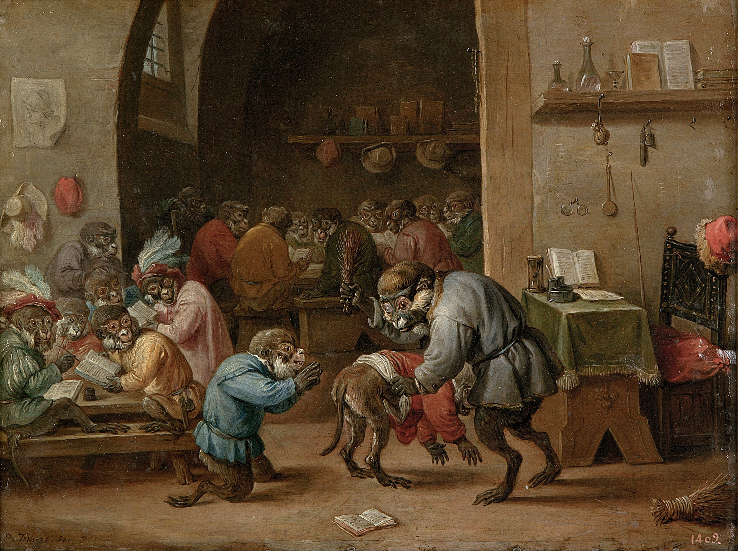 l'école des singes - David Teniers le Jeune