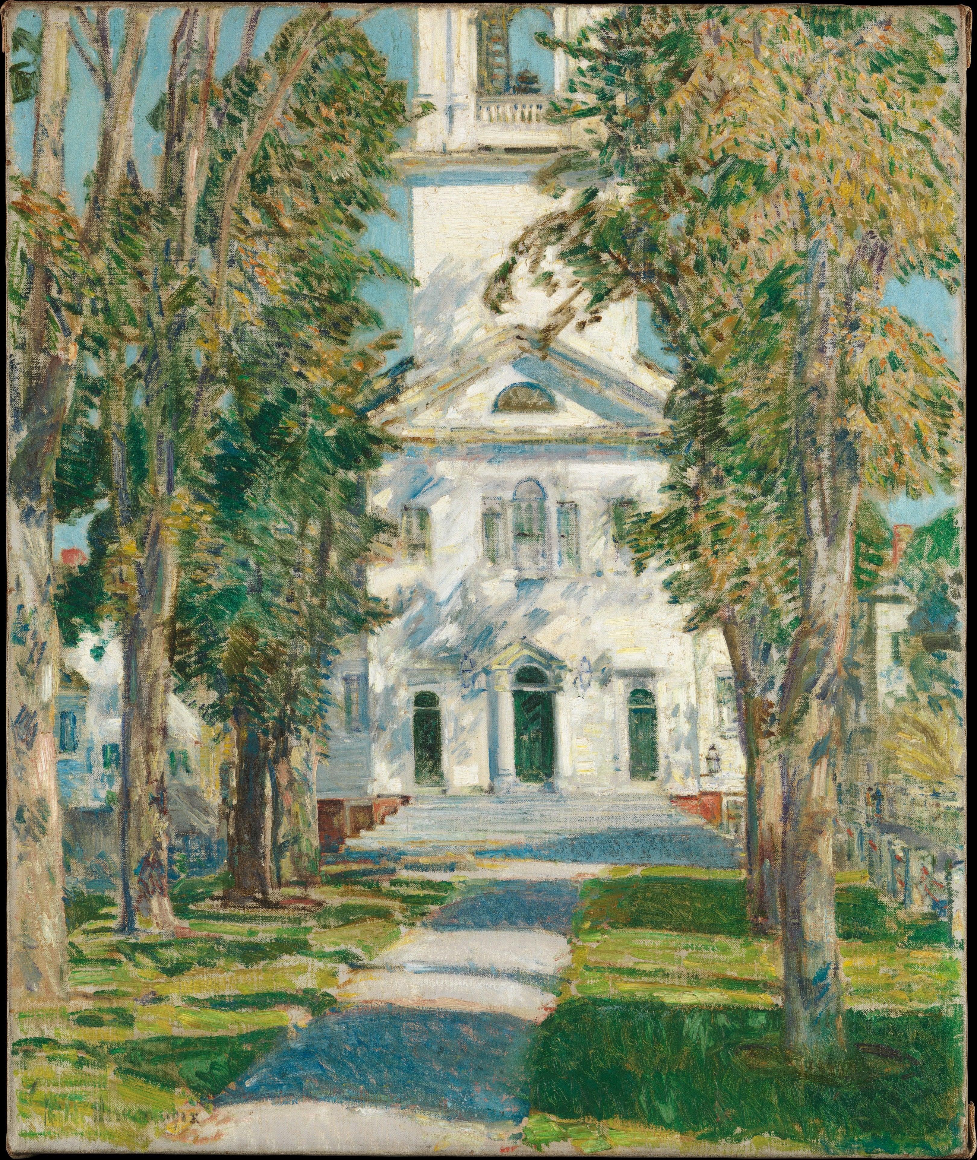 L'église de Gloucester - Childe Hassam