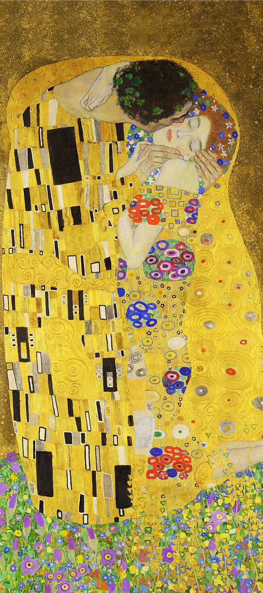 💛 القبلة (تفصيل II) – غوستاف كليمت (1907–1908)