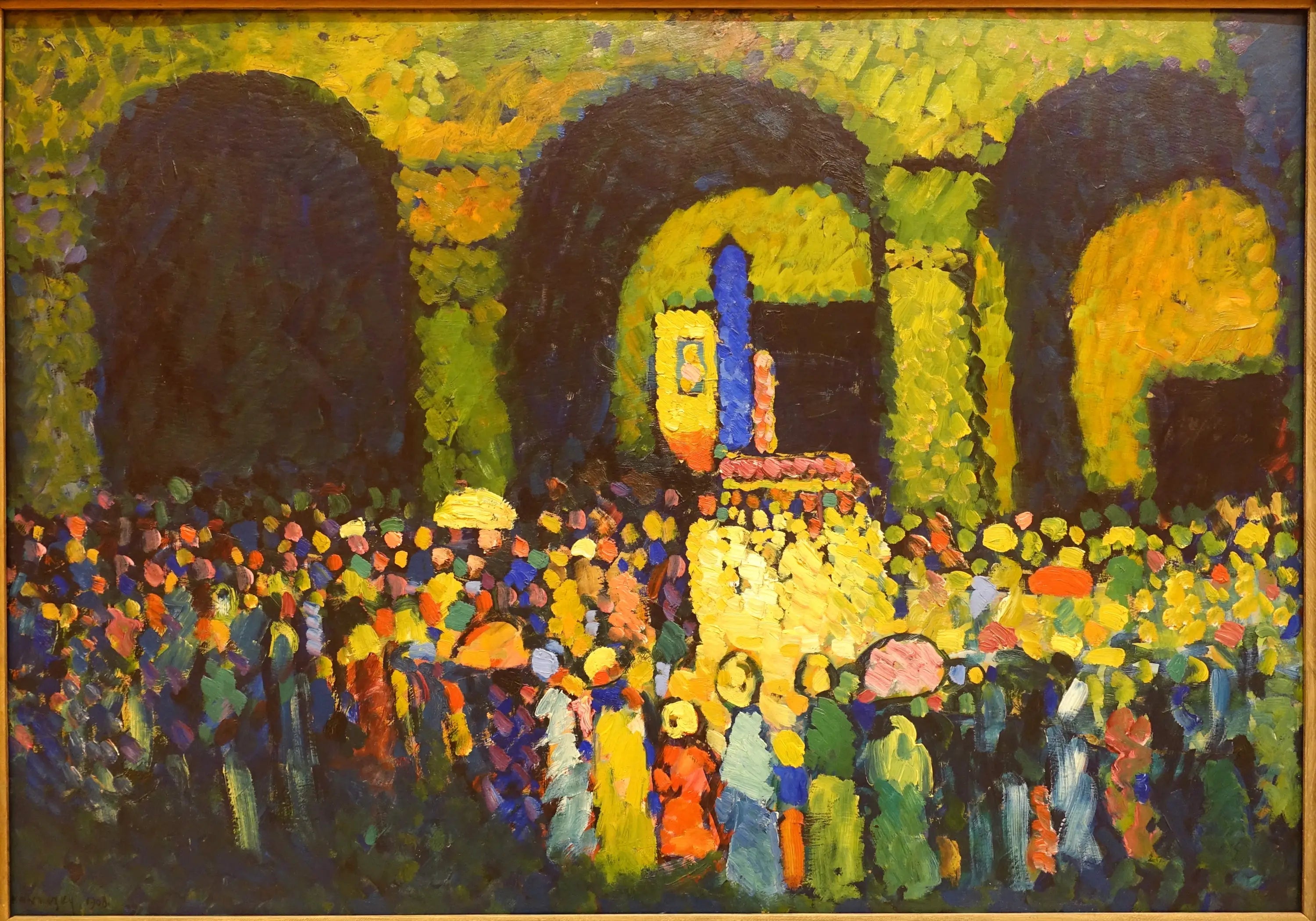 Reproduction du tableau « L'église Saint-Louis de Munich - Vassily Kandinsky » par Alpha Reproduction en peinture à l’huile