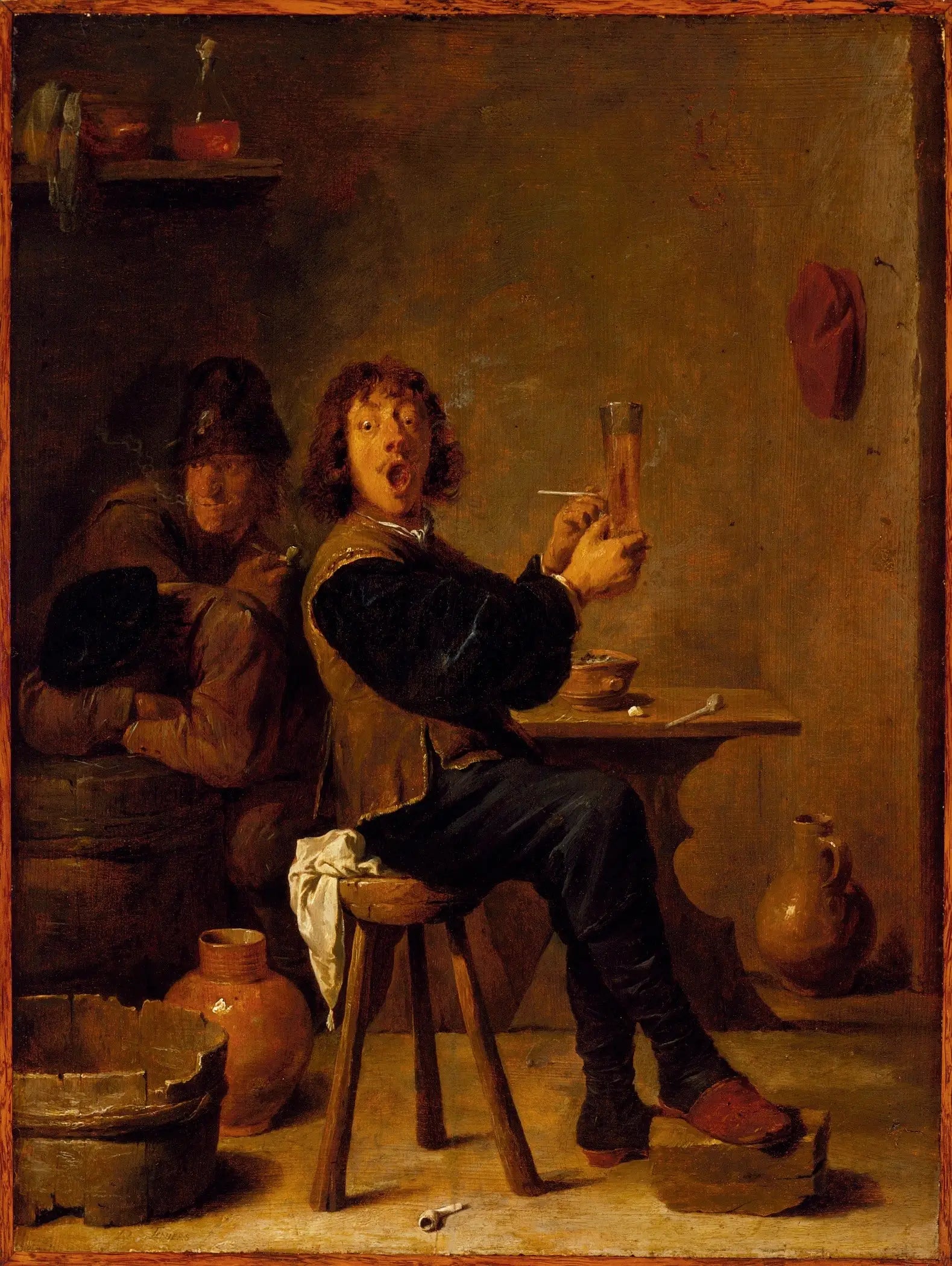 Le fumeur - David Teniers le Jeune - Alpha Reproduction