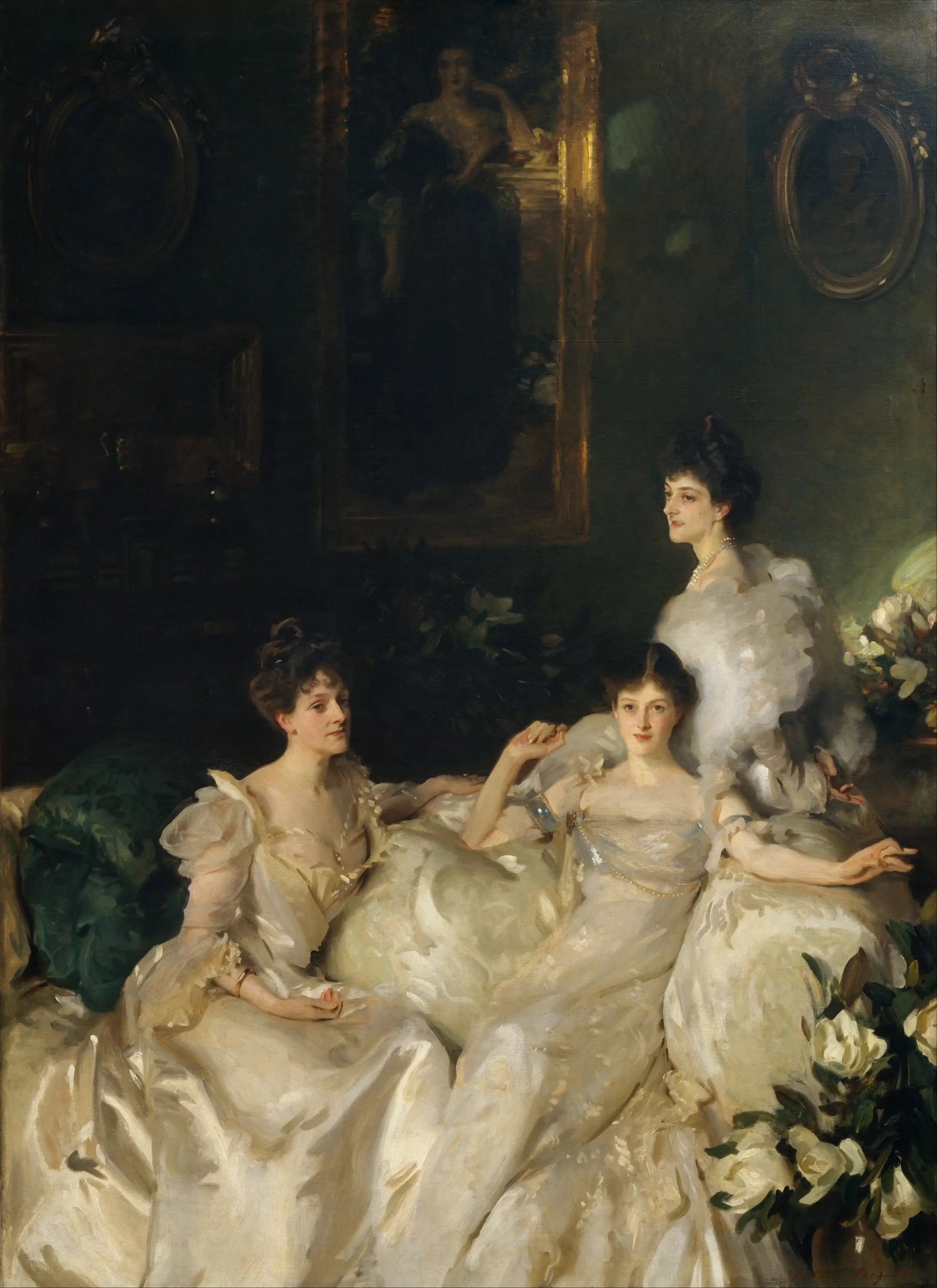Reproduction du tableau « Les Sœurs Wyndham - John Singer Sargent » par Alpha Reproduction en peinture à l’huile